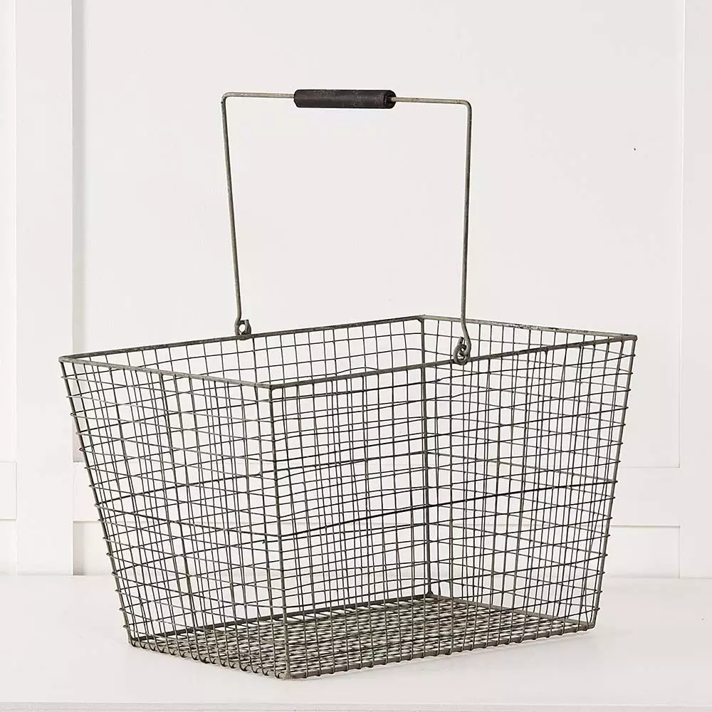 Wire Shopper Basket 1 Wire Shopper Basket