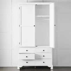 Roma Wardrobe - White -Interior Sales Store 1117257422 p