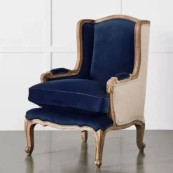 Khadi Indigo Armchair