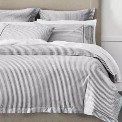 Parish Flat Sheet - Black & White -Interior Sales Store 1117261278 a 2