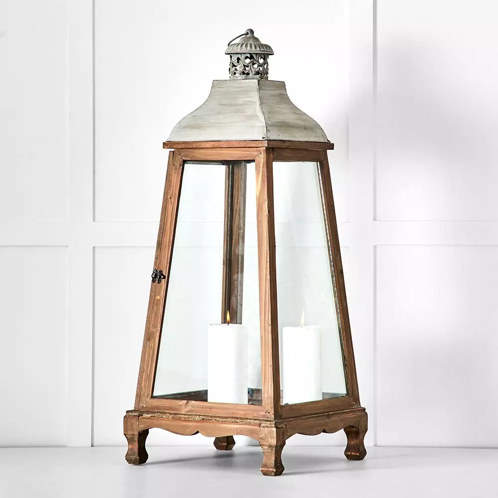 "Antique" Wooden Lantern 2 "Antique" Wooden Lantern - Image 2
